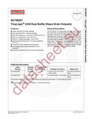 NC7WZ07P6 datasheet  